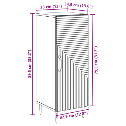 Credenza Grigio Cemento 33 x 34,5 x 89,5 cm | homemem39