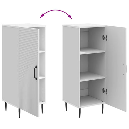 Credenza Bianco Lucido 33 x 34,5 x 89,5 cm Legno ingegnerizzato | homemem39