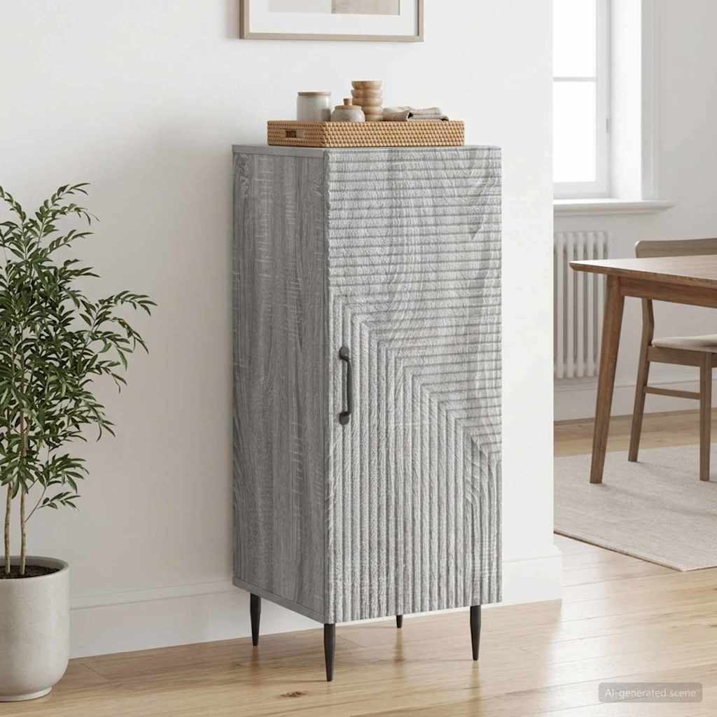 Credenza Grigio Sonoma 33 x 34,5 x 89,5 cm Legno ingegnerizzato
