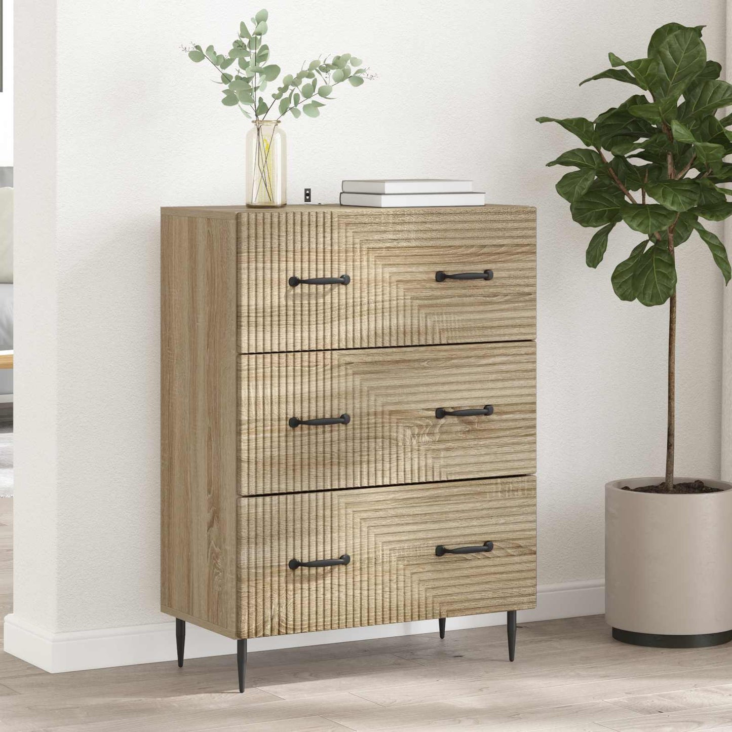 Mobile con Cassetti Rovere Sonoma 66 x 34,5 x 89,5 cm | homemem39