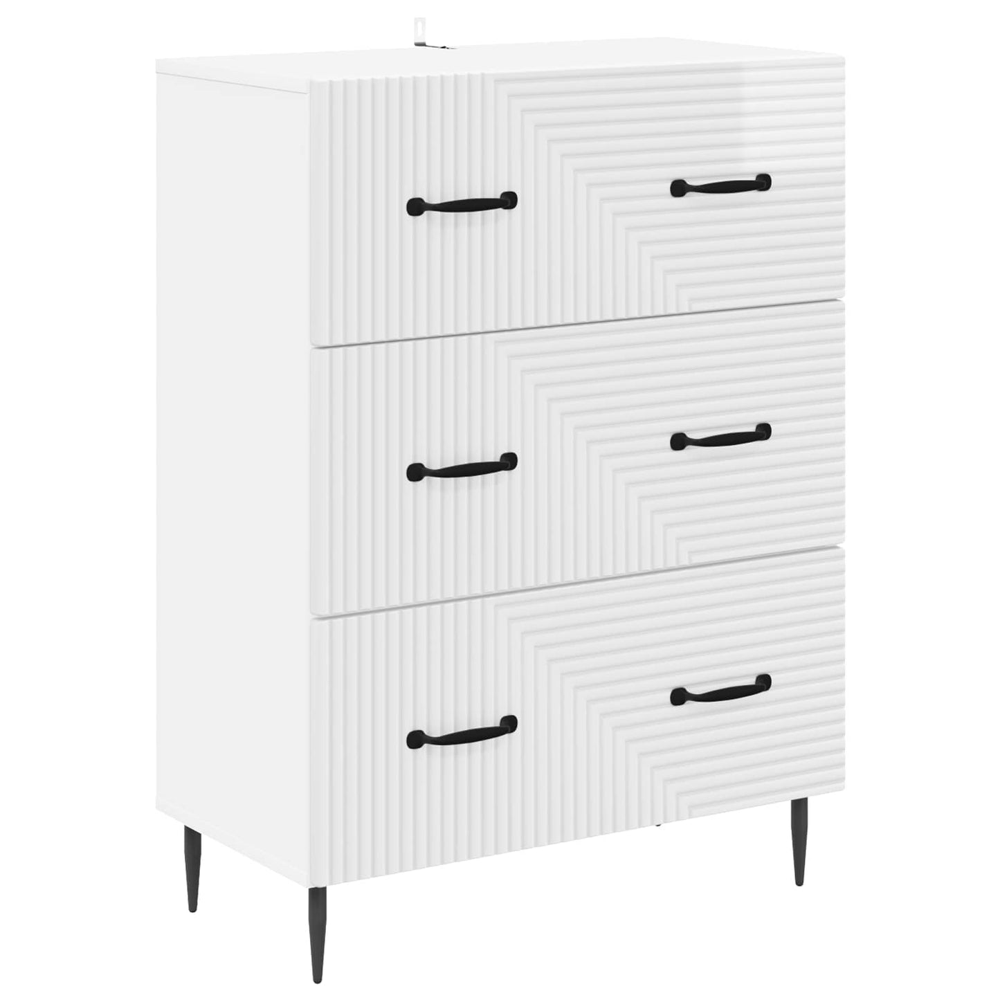 Mobile con Cassetti Bianco Lucido 66 x 34,5 x 89,5 cm | homemem39