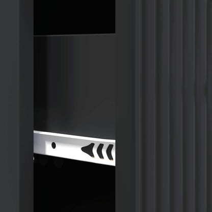 Mobile con Cassetti Nero 33 x 34,5 x 89,5 cm