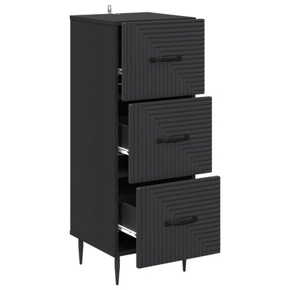 Mobile con Cassetti Nero 33 x 34,5 x 89,5 cm