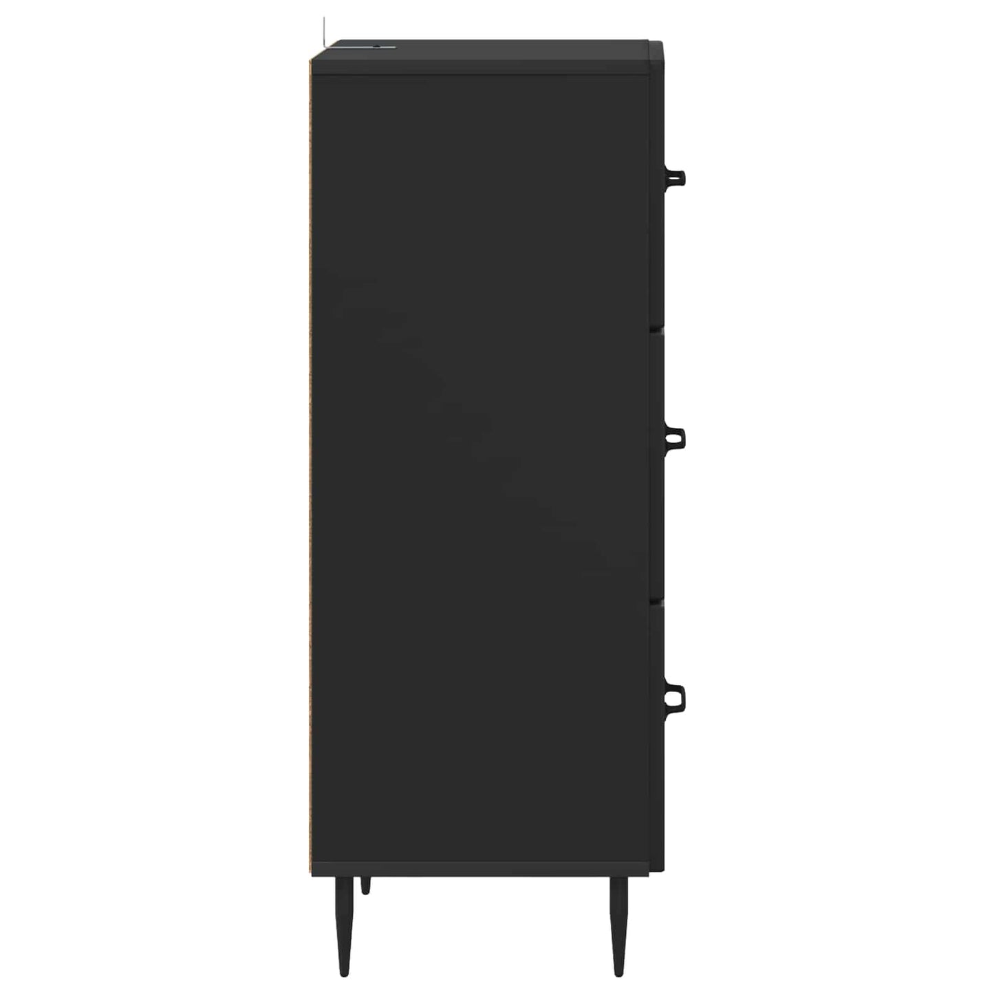 Mobile con Cassetti Nero 33 x 34,5 x 89,5 cm