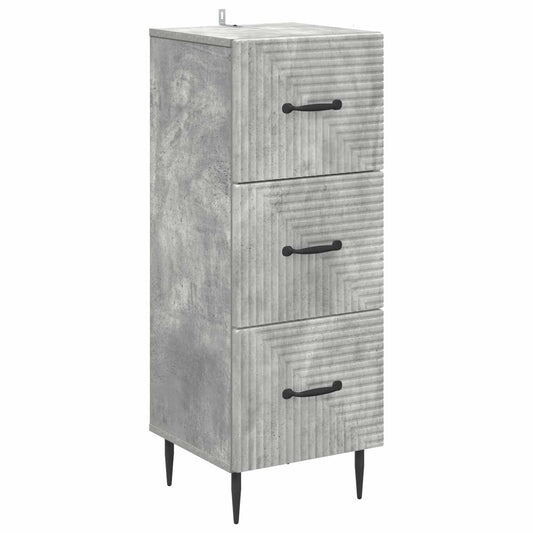 Mobile con Cassetti Grigio Cemento 33 x 34,5 x 89,5 cm