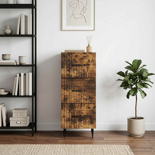 Mobile con Cassetti Rovere Fumo 33 x 34,5 x 89,5 cm