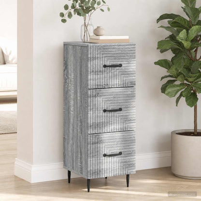 Mobile con Cassetti Grigio Sonoma 33 x 34,5 x 89,5 cm
