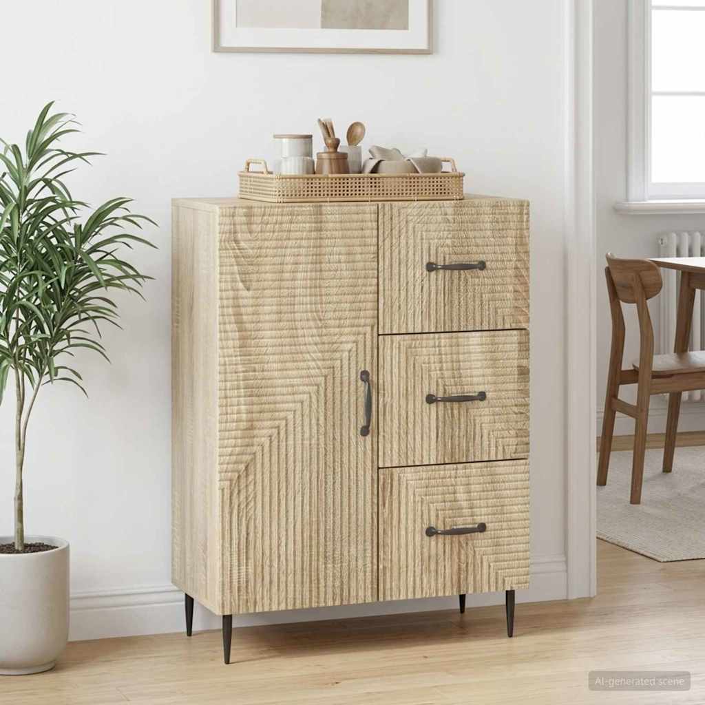 Credenza Rovere Sonoma 66 x 34,5 x 89,5 cm Legno ingegnerizzato - homemem39