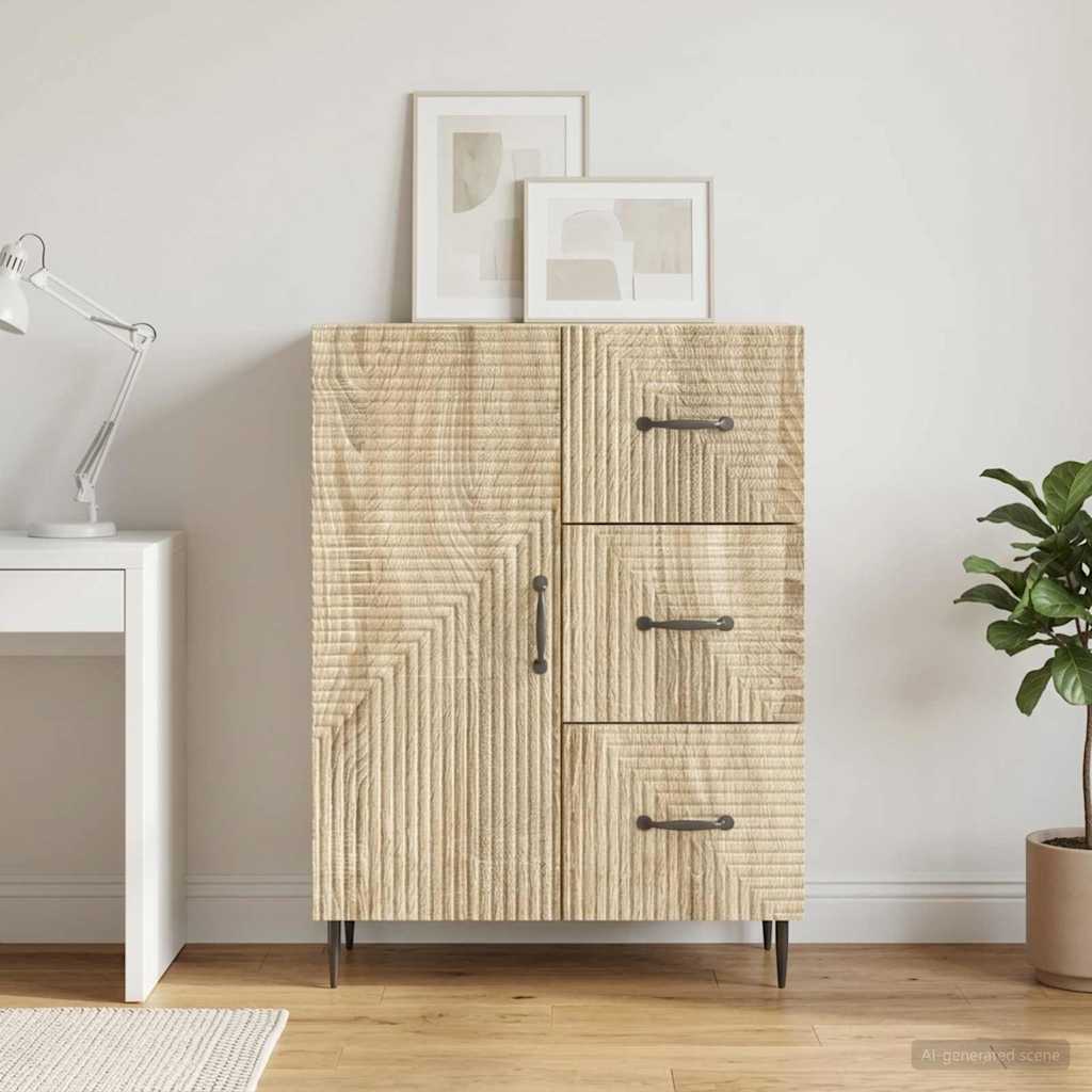 Credenza Rovere Sonoma 66 x 34,5 x 89,5 cm Legno ingegnerizzato - homemem39