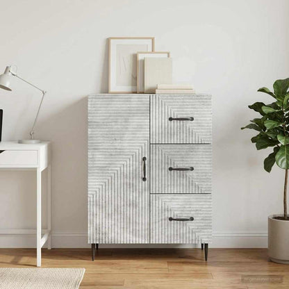 Credenza con cassetto Grigio Cemento 66 x 34,5 x 89,5 cm