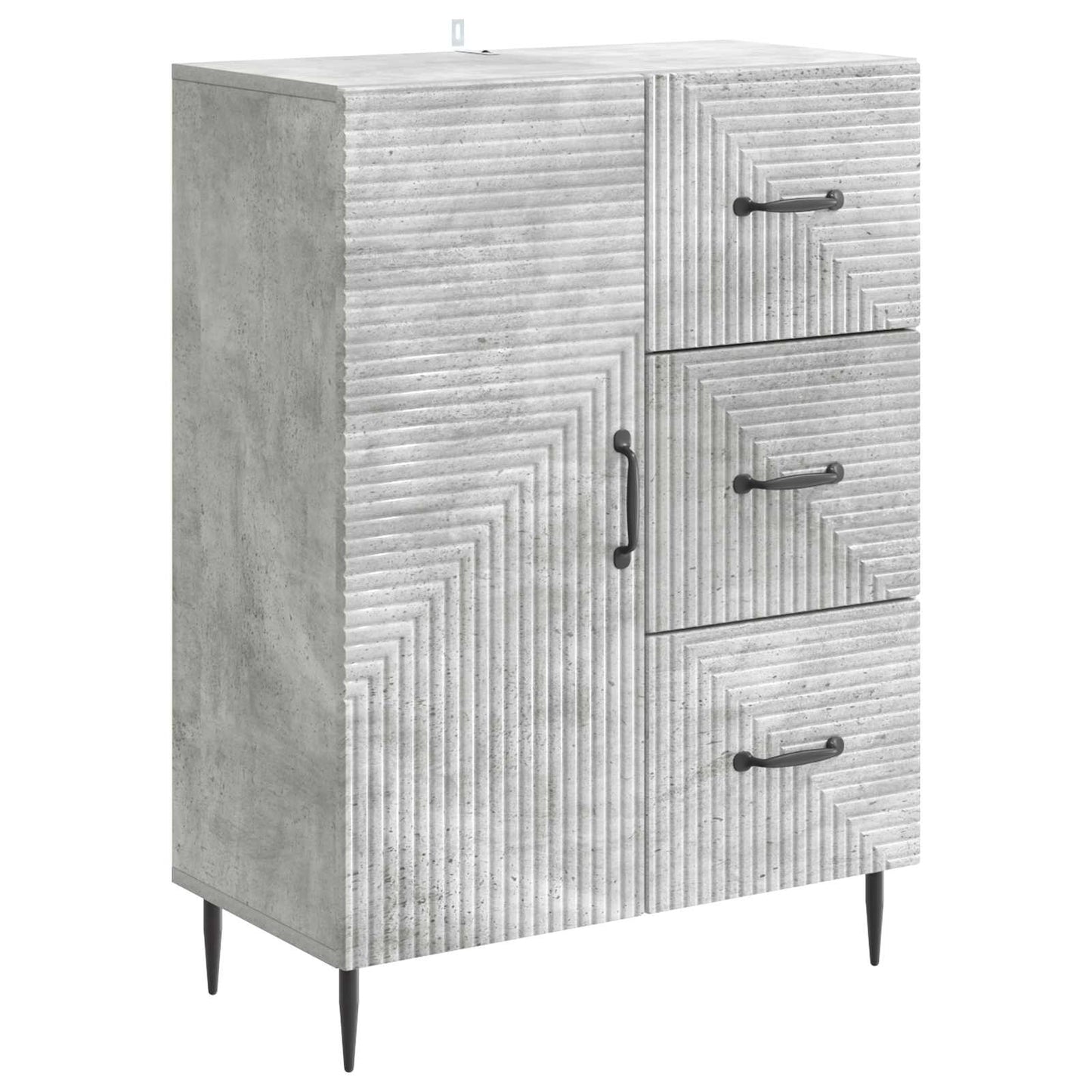 Credenza con cassetto Grigio Cemento 66 x 34,5 x 89,5 cm | homemem39