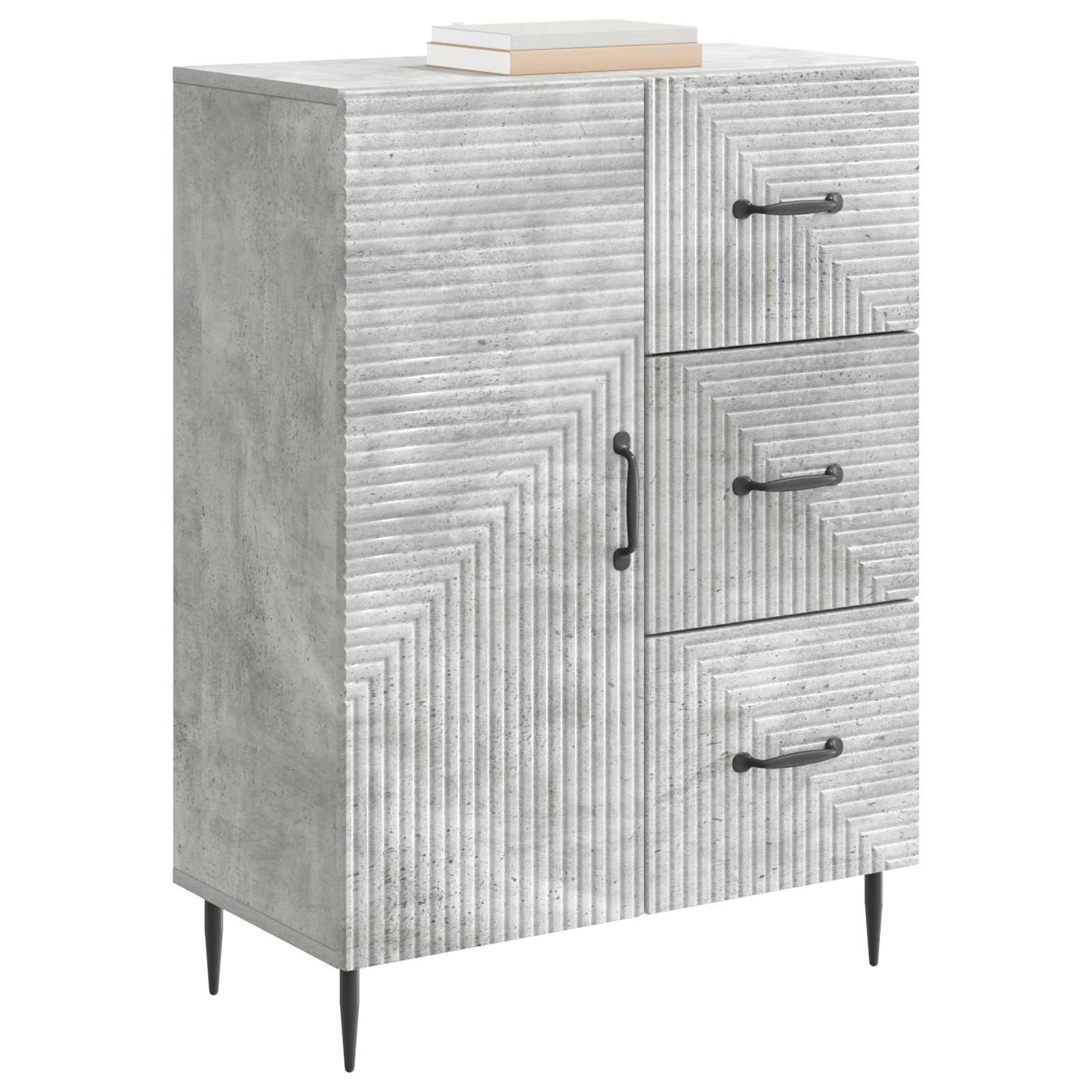 Credenza con cassetto Grigio Cemento 66 x 34,5 x 89,5 cm