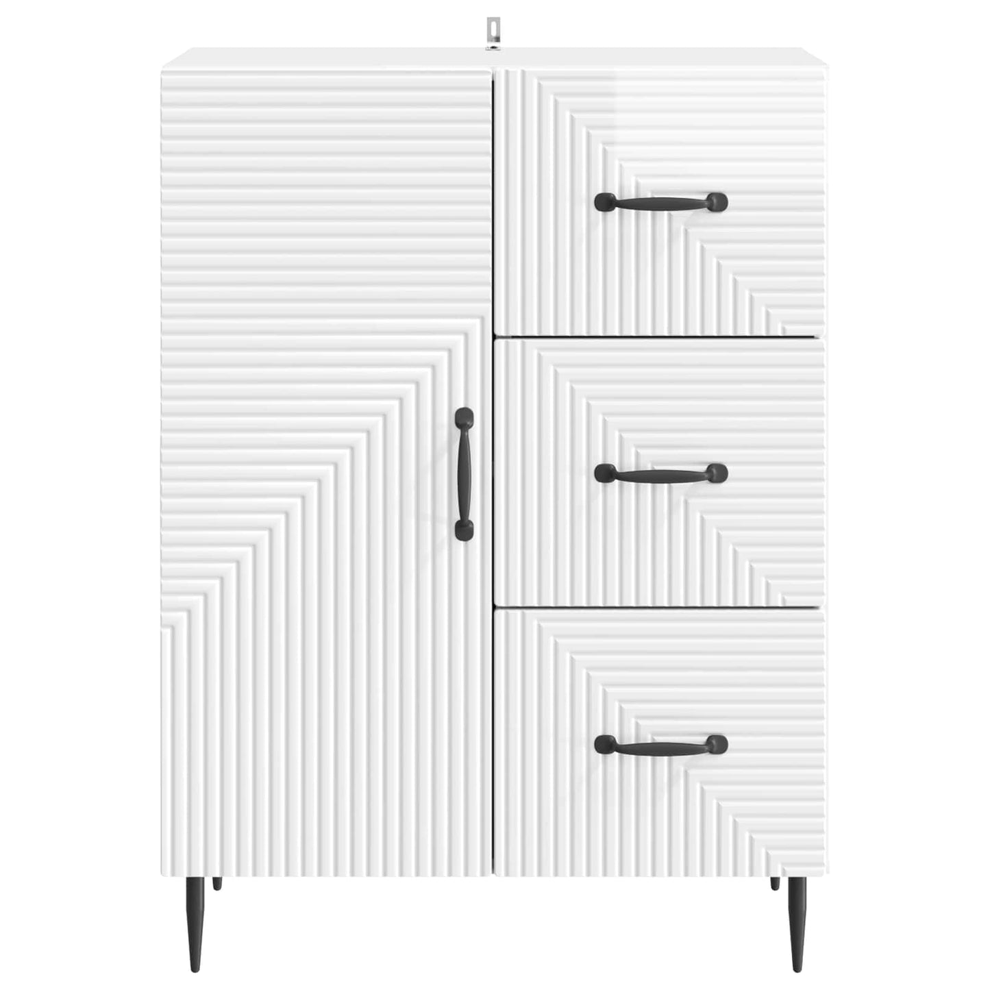 Credenza Bianco Lucido 66 x 34,5 x 89,5 cm Legno ingegnerizzato | homemem39