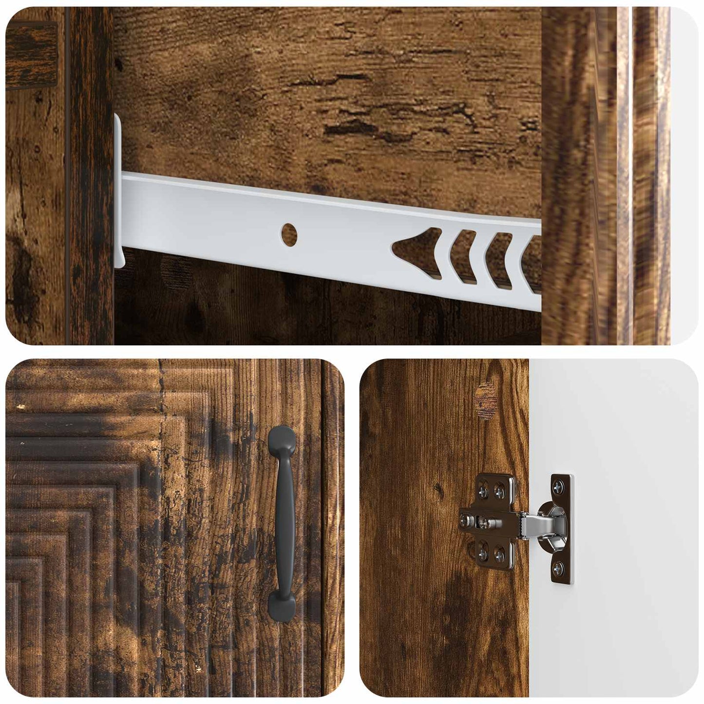 Credenza Rovere Fumo 66 x 34,5 x 89,5 cm Legno ingegnerizzato | homemem39