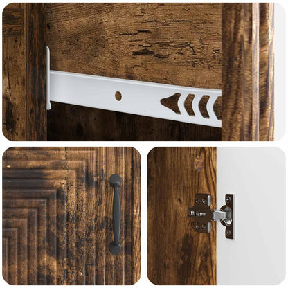 Credenza Rovere Fumo 66 x 34,5 x 89,5 cm Legno ingegnerizzato | homemem39