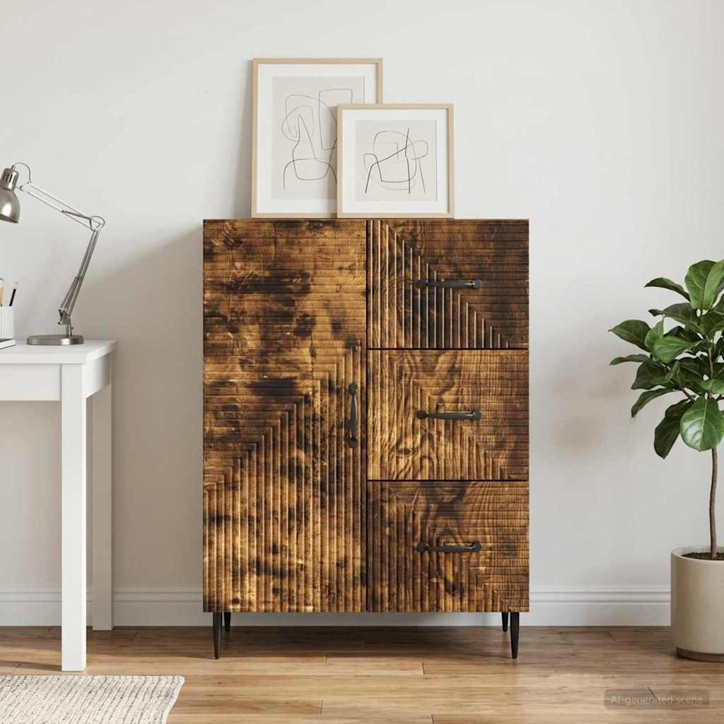 Credenza Rovere Fumo 66 x 34,5 x 89,5 cm Legno ingegnerizzato - homemem39