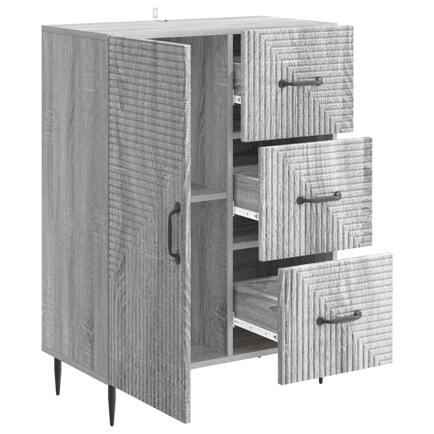 Credenza Grigio Sonoma 66 x 34,5 x 89,5 cm Legno ingegnerizzato | homemem39