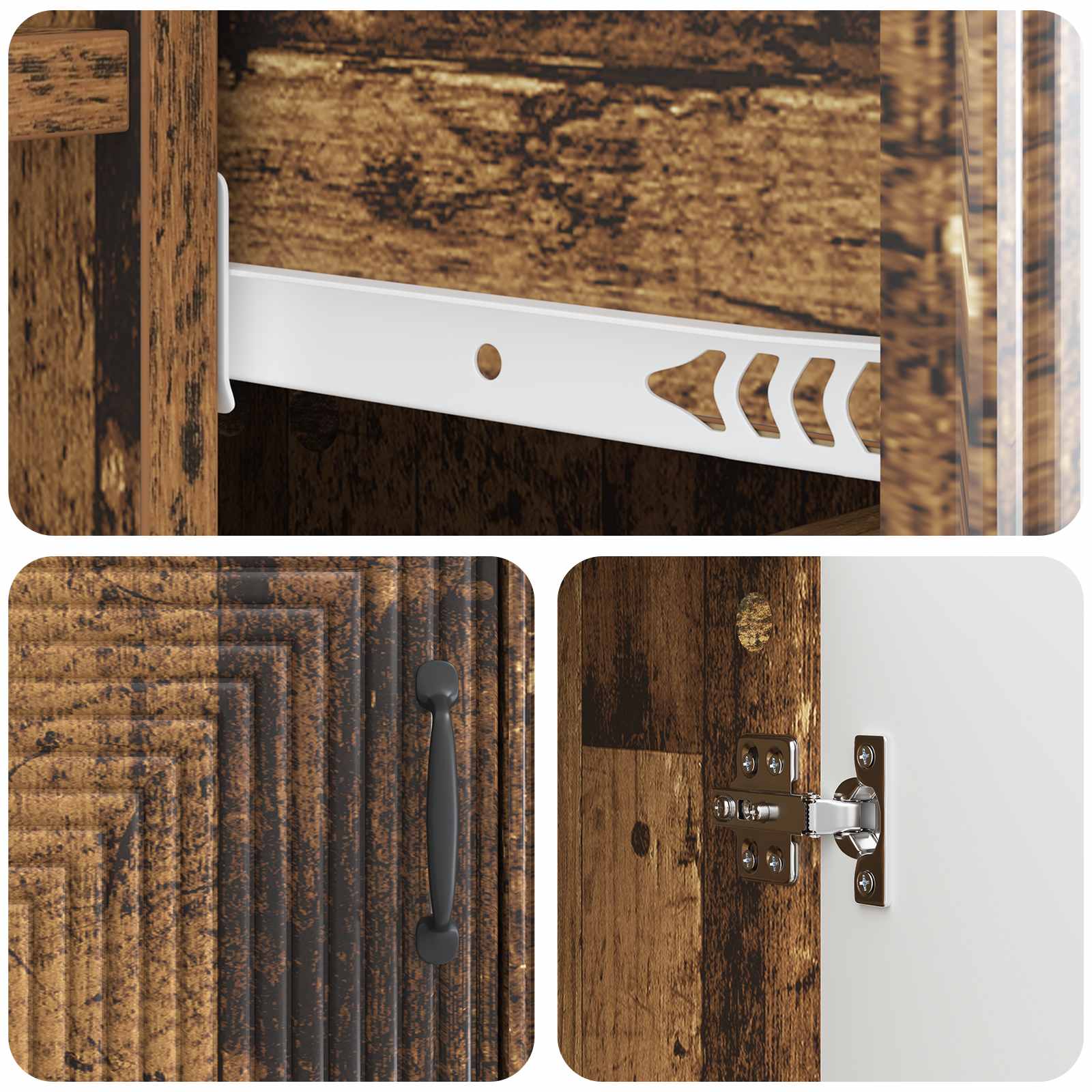 Credenza Legno antico 66 x 34,5 x 89,5 cm Legno ingegnerizzato | homemem39