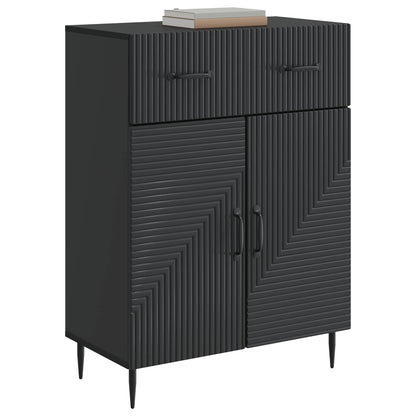 Credenza Nero 66 x 34,5 x 89,5 cm Legno ingegnerizzato