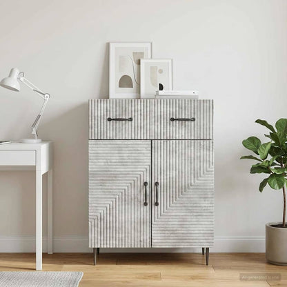 Credenza con cassetto Grigio Cemento 66 x 34,5 x 89,5 cm