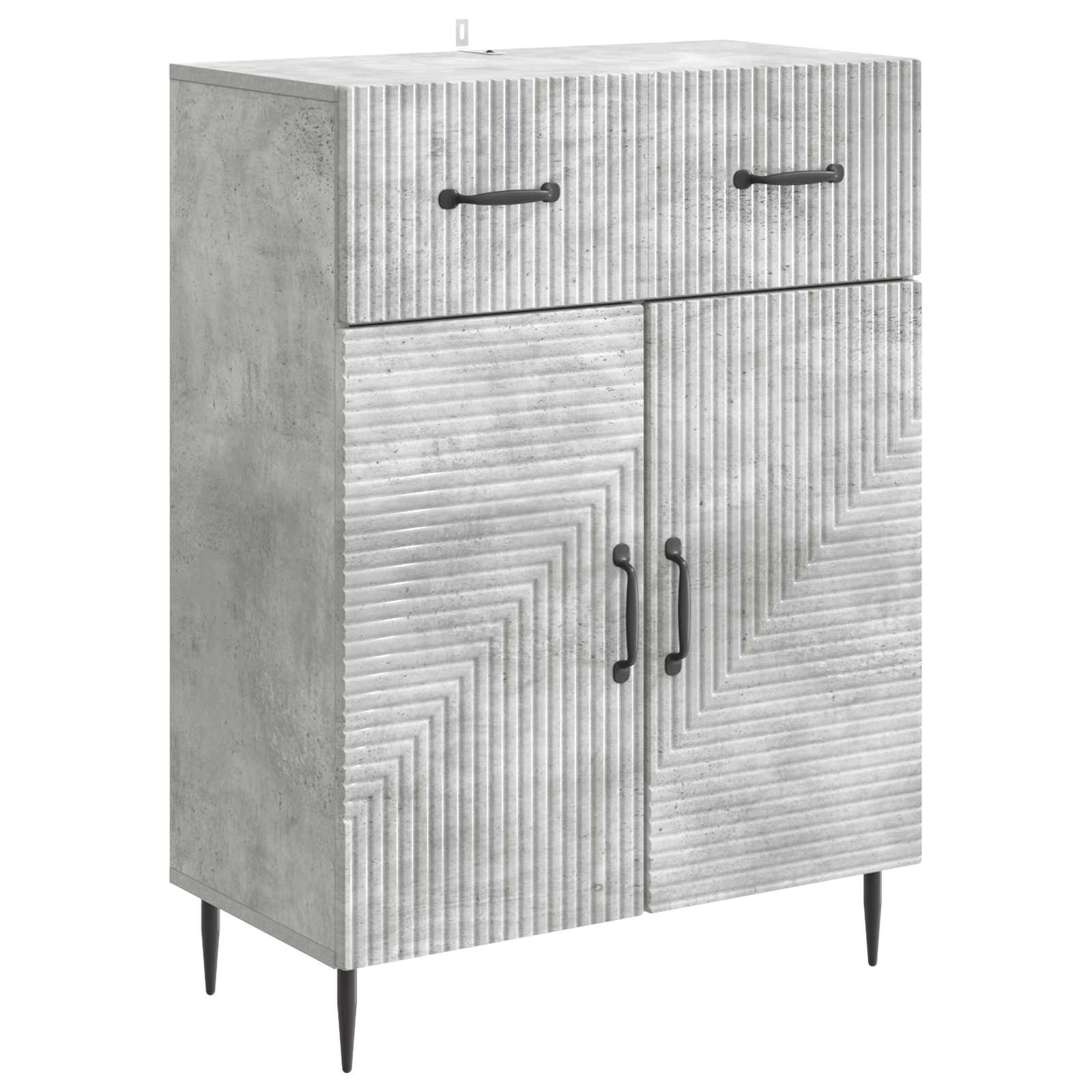Credenza con cassetto Grigio Cemento 66 x 34,5 x 89,5 cm | homemem39