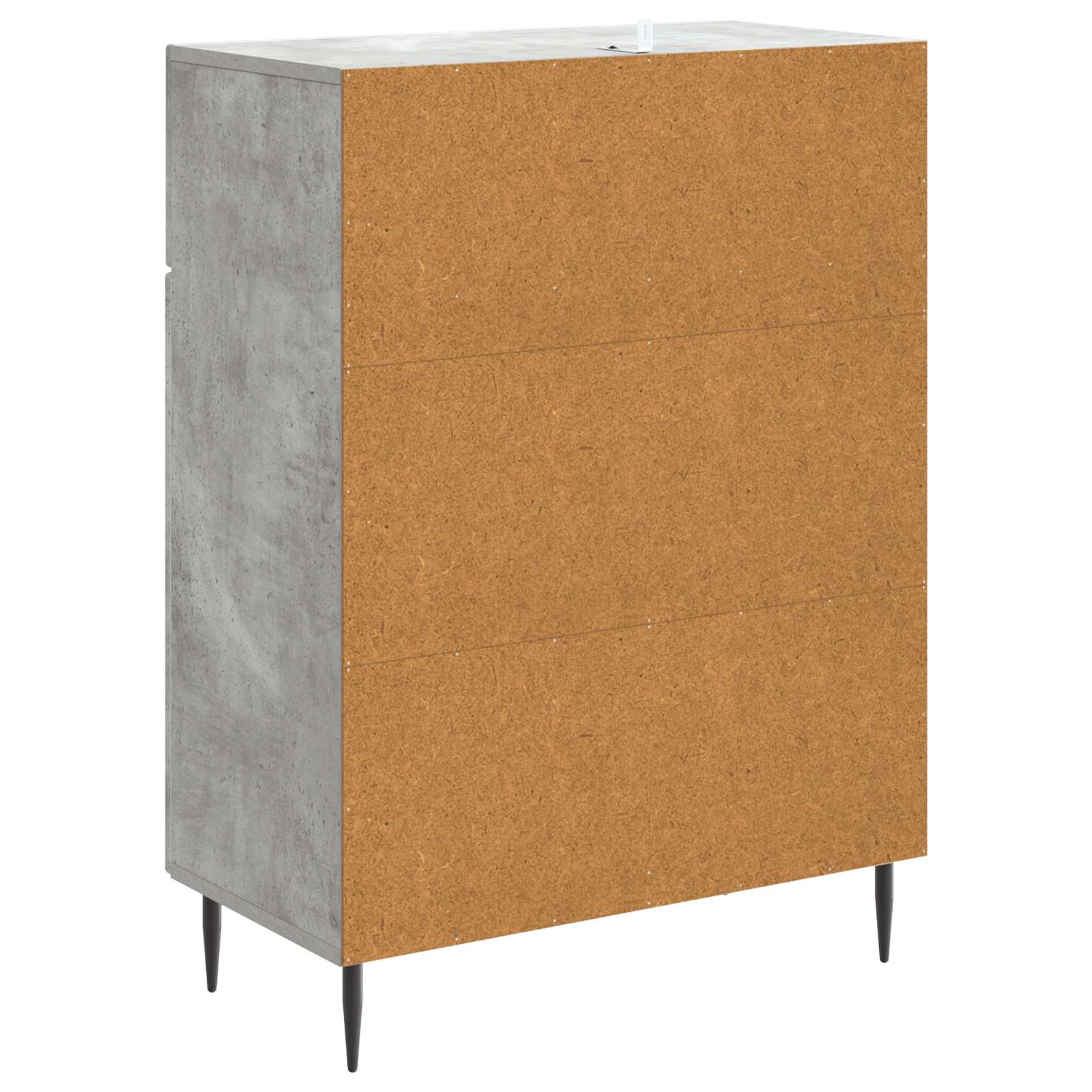 Credenza con cassetto Grigio Cemento 66 x 34,5 x 89,5 cm | homemem39