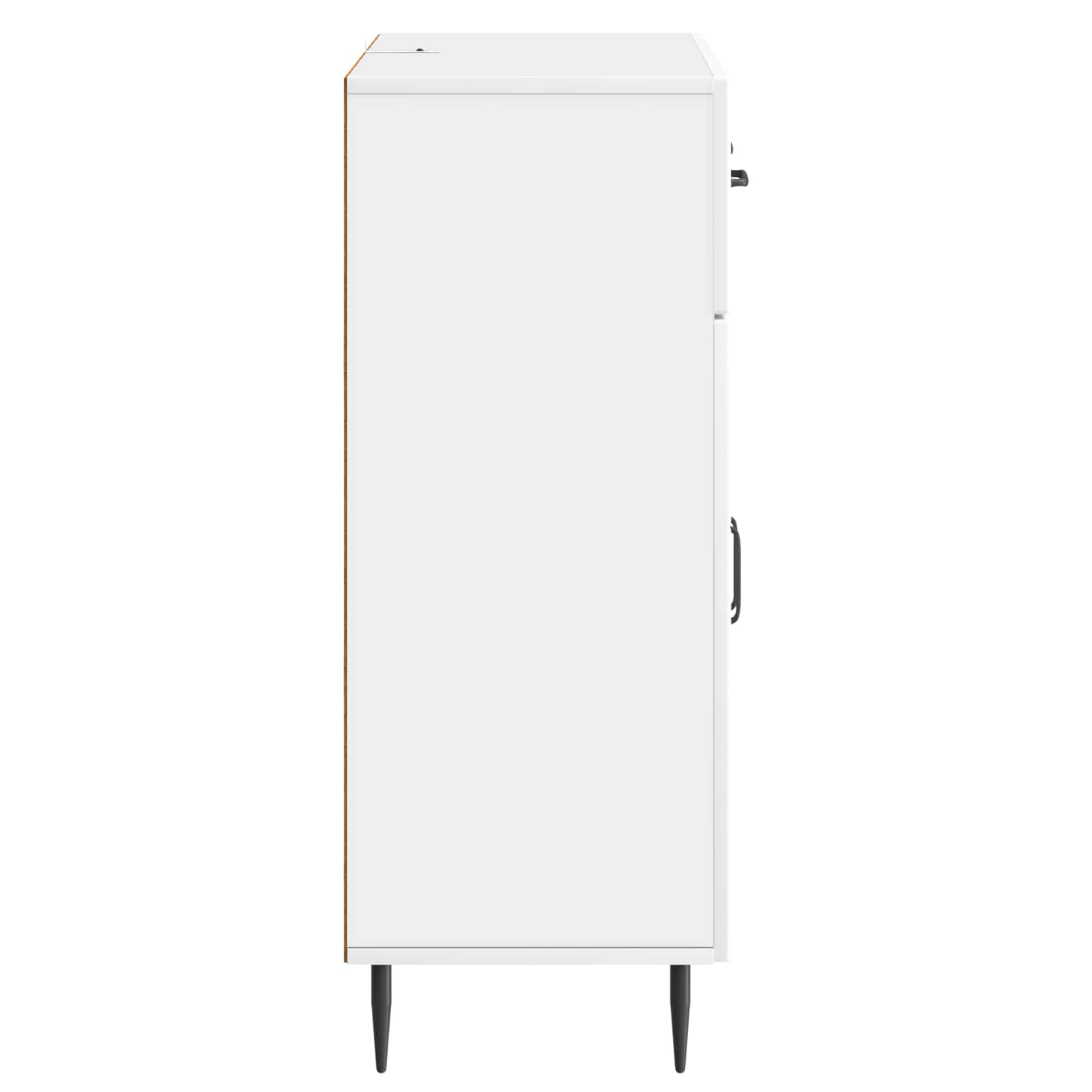 Credenza Bianco Lucido 66 x 34,5 x 89,5 cm Legno ingegnerizzato | homemem39