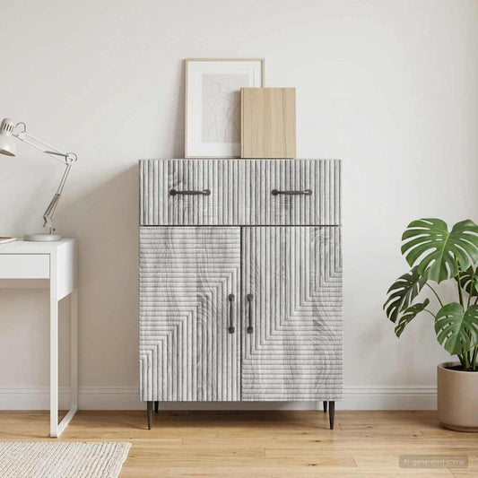 Credenza Grigio Sonoma 66 x 34,5 x 89,5 cm Legno ingegnerizzato