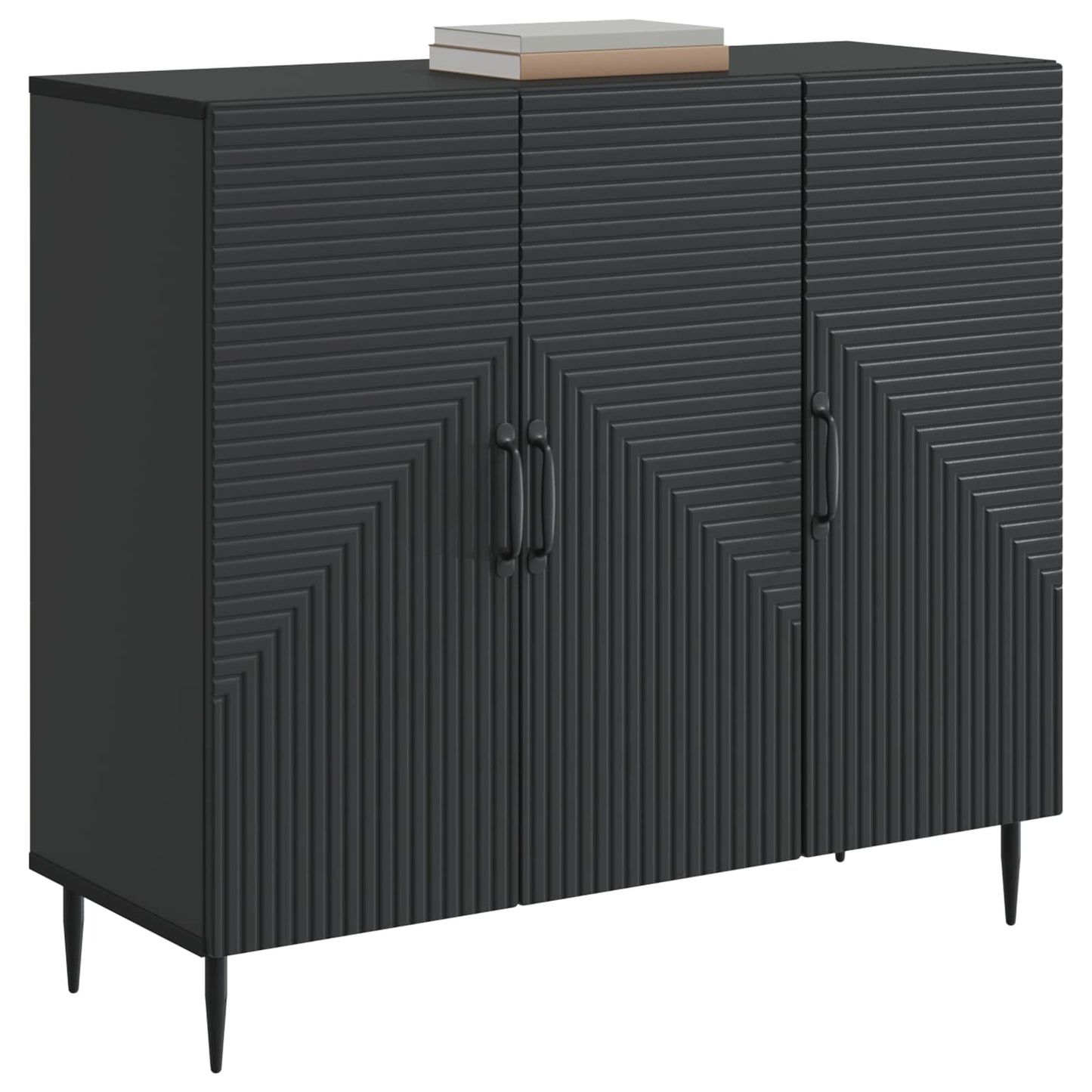 Credenza Nero 89 x 34,5 x 80 cm Legno ingegnerizzato | homemem39