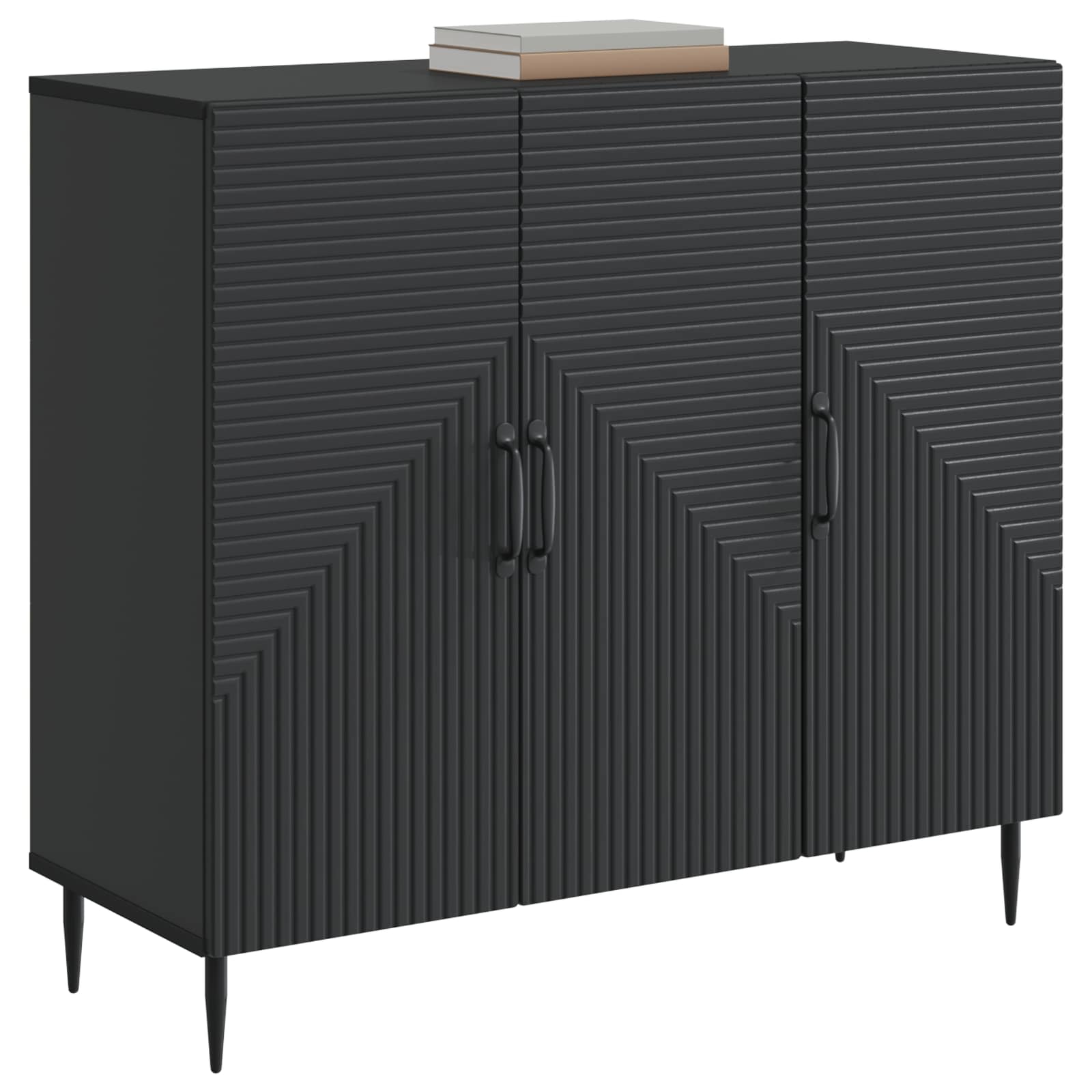 Credenza Nero 89 x 34,5 x 80 cm Legno ingegnerizzato | homemem39