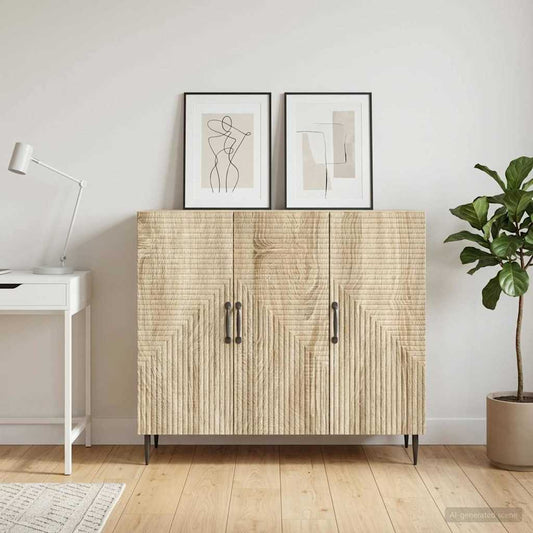 Credenza Rovere Sonoma 89 x 34,5 x 80 cm Legno ingegnerizzato