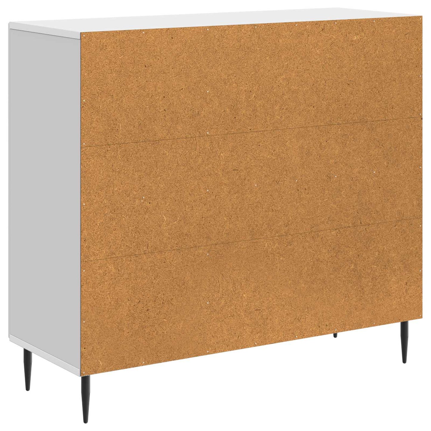Credenza Bianco Lucido 89 x 34,5 x 80 cm Legno ingegnerizzato