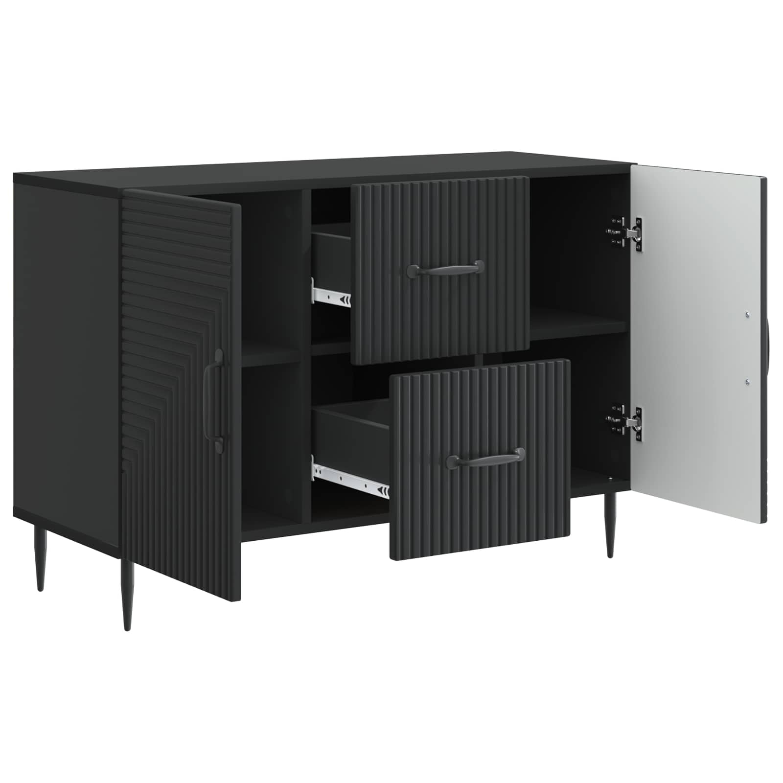 Credenza Nero 89 x 34,5 x 60 cm Legno ingegnerizzato | homemem39