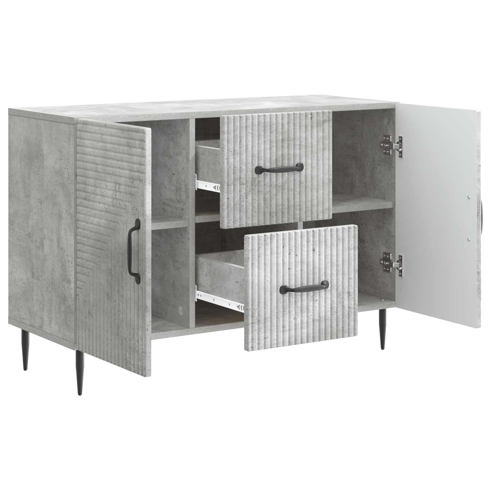 Credenza Grigio Cemento 89 x 34,5 x 60 cm Legno ingegnerizzato | homemem39