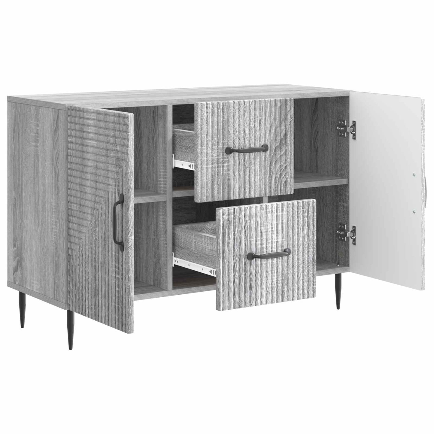 Credenza Grigio Sonoma 89 x 34,5 x 60 cm Legno ingegnerizzato | homemem39