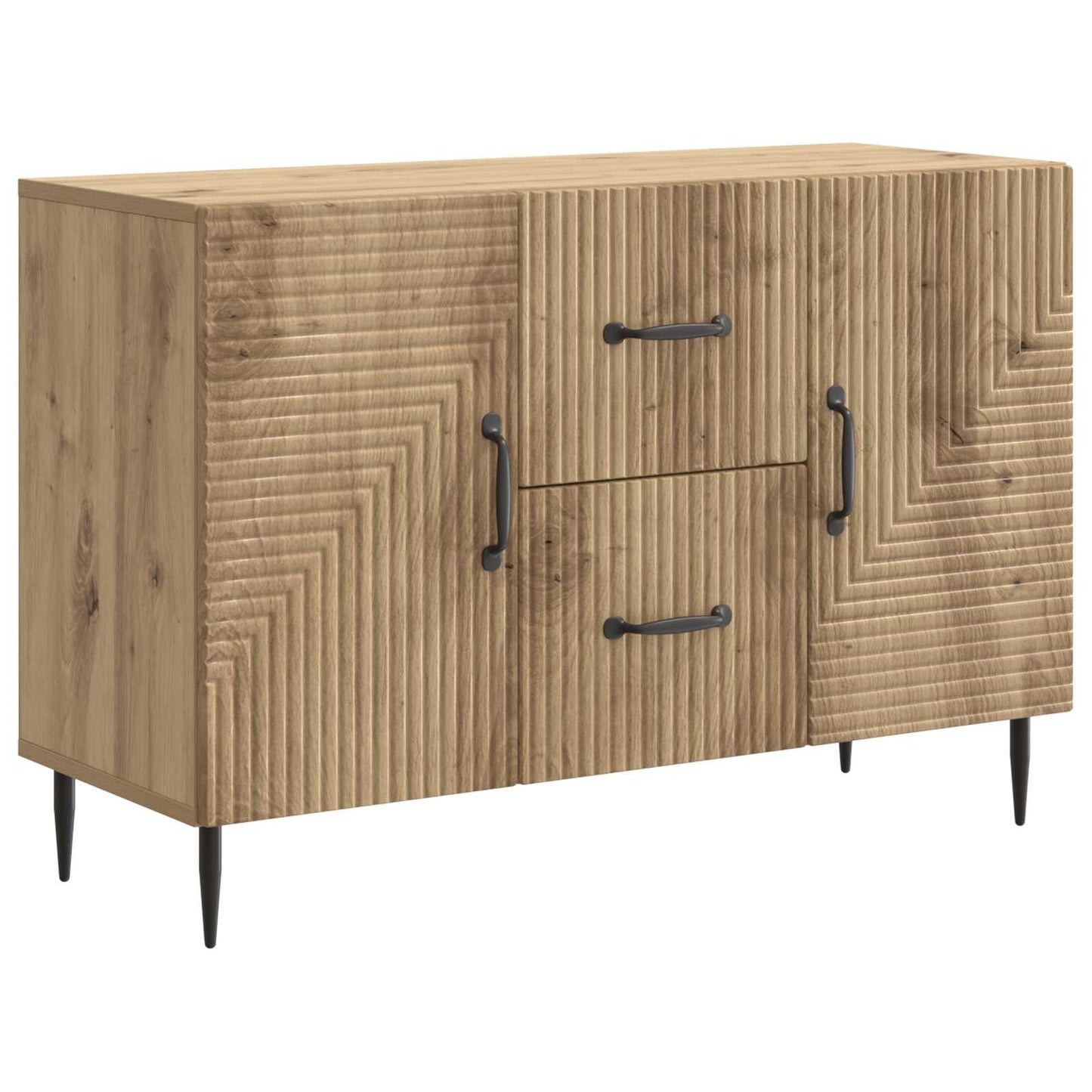 Credenza con cassetto Rovere Artigianale 89 x 34,5 x 60 cm | homemem39