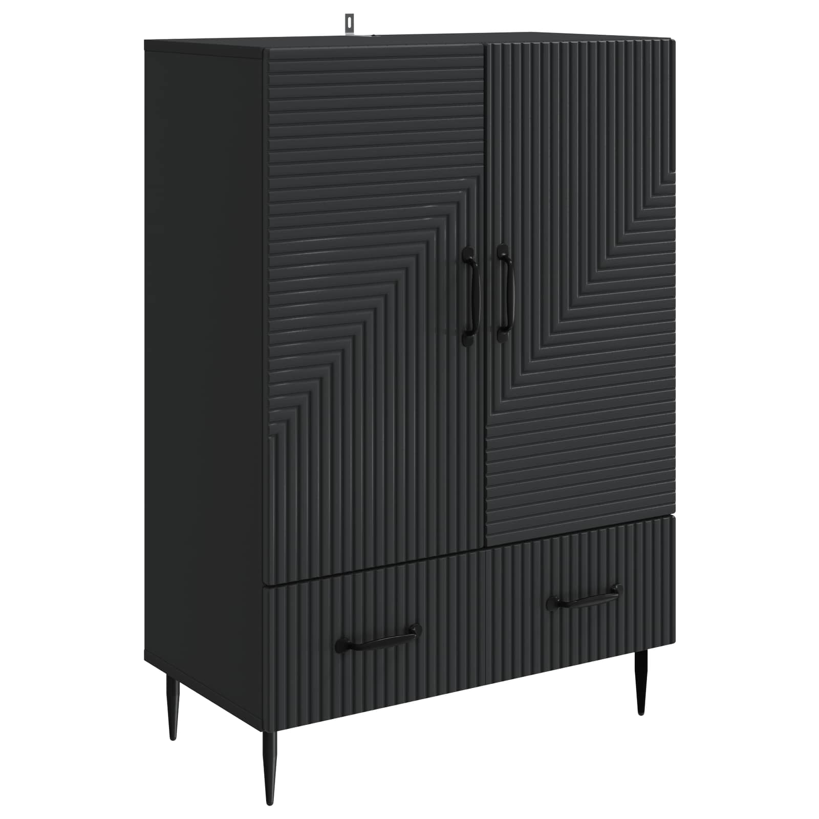 Credenza Nero 66 x 34,5 x 95 cm Legno ingegnerizzato | homemem39