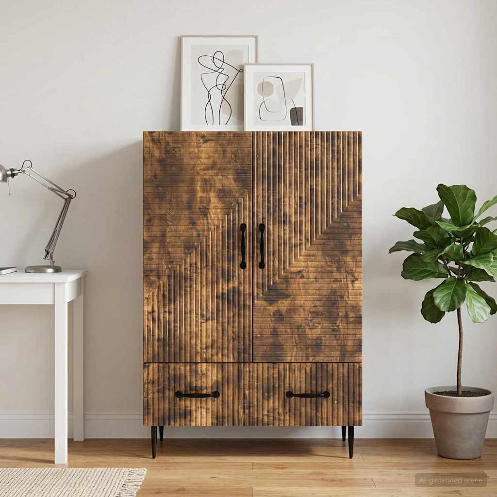 Credenza Rovere Fumo 66 x 34,5 x 95 cm Legno ingegnerizzato - homemem39