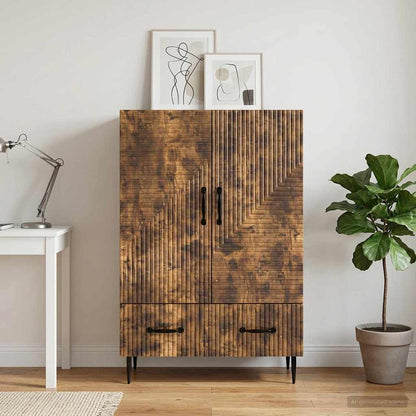 Credenza Rovere Fumo 66 x 34,5 x 95 cm Legno ingegnerizzato - homemem39