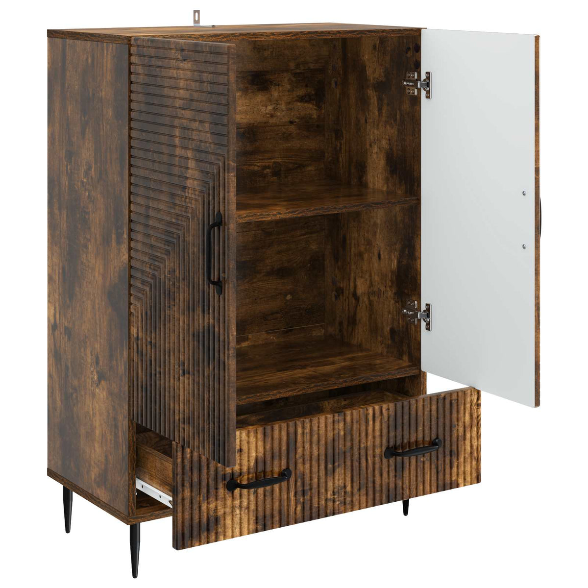 Credenza Rovere Fumo 66 x 34,5 x 95 cm Legno ingegnerizzato - homemem39