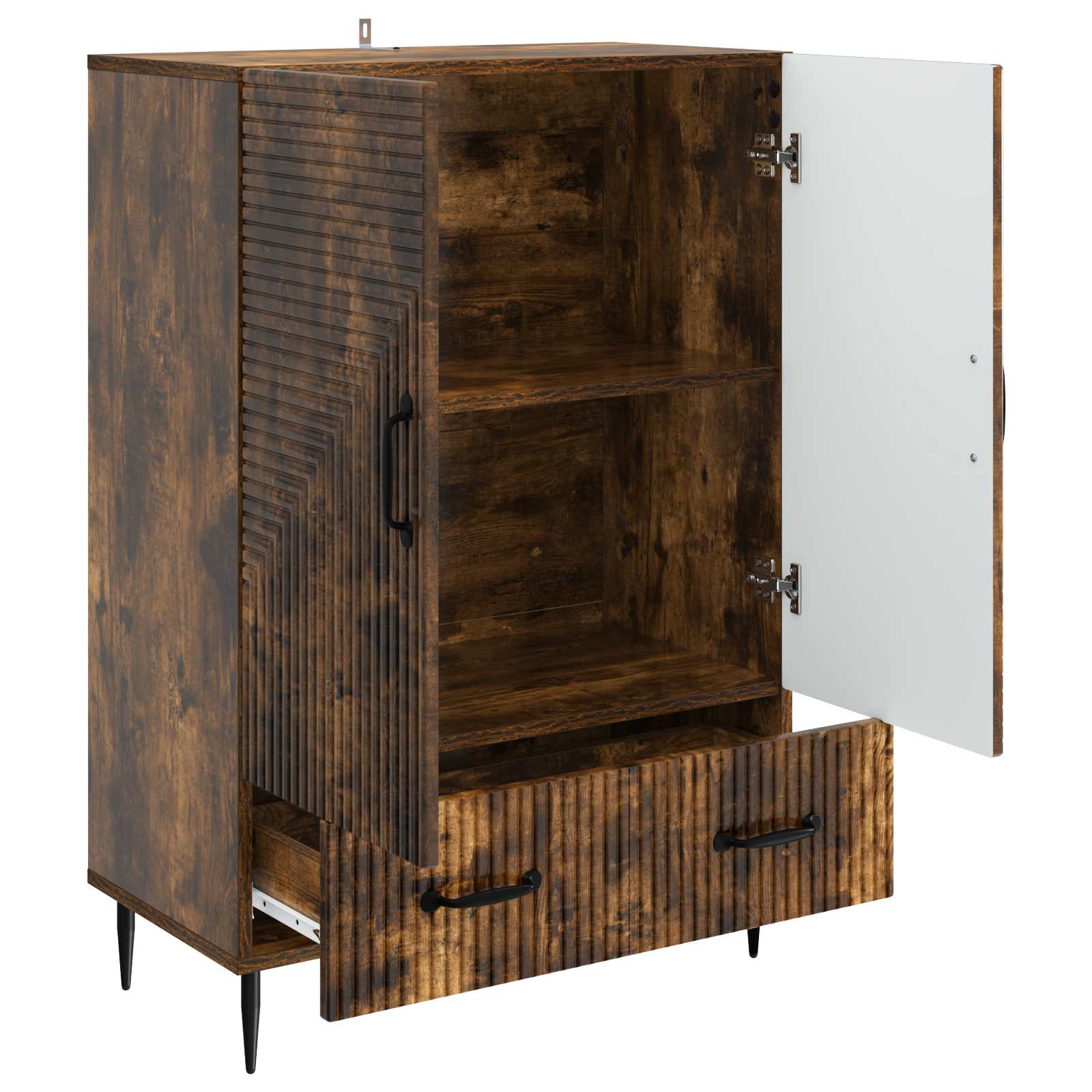 Credenza Rovere Fumo 66 x 34,5 x 95 cm Legno ingegnerizzato - homemem39