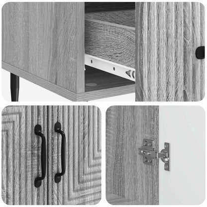 Credenza Grigio Sonoma 66 x 34,5 x 95 cm Legno ingegnerizzato | homemem39
