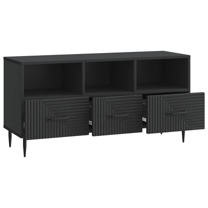 Mobile TV Nero 102 x 34,5 x 50 cm Legno ingegnerizzato | homemem39