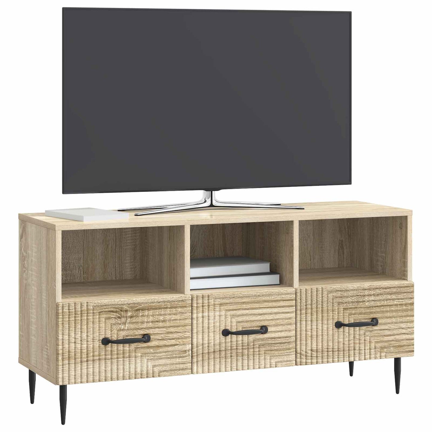 Mobile TV Rovere Sonoma 102 x 34,5 x 50 cm Legno ingegnerizzato