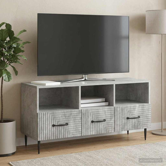 Mobile TV con cassetto Grigio Cemento 102 x 34,5 x 50 cm