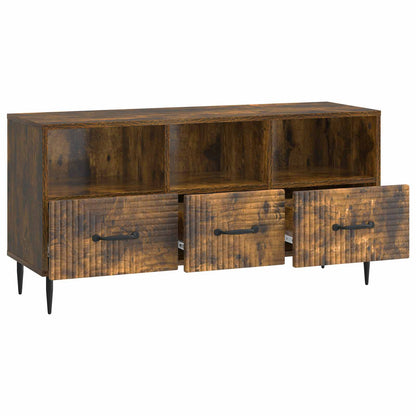 Mobile TV Rovere Fumo 102 x 34,5 x 50 cm Legno ingegnerizzato