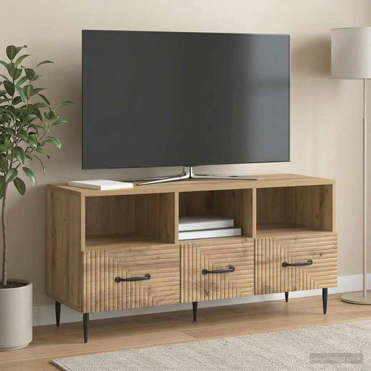 Mobile TV con cassetto Rovere Artigianale 102 x 34,5 x 50 cm