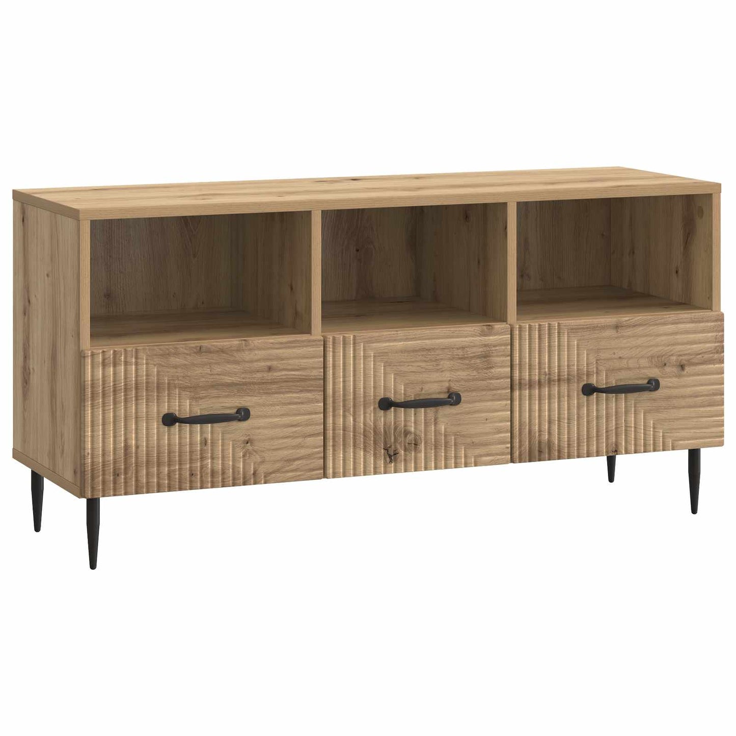 Mobile TV con cassetto Rovere Artigianale 102 x 34,5 x 50 cm | homemem39