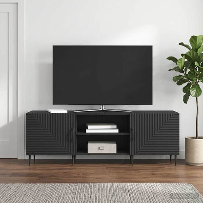 Mobile TV Nero 150 x 31 x 50 cm Legno ingegnerizzato
