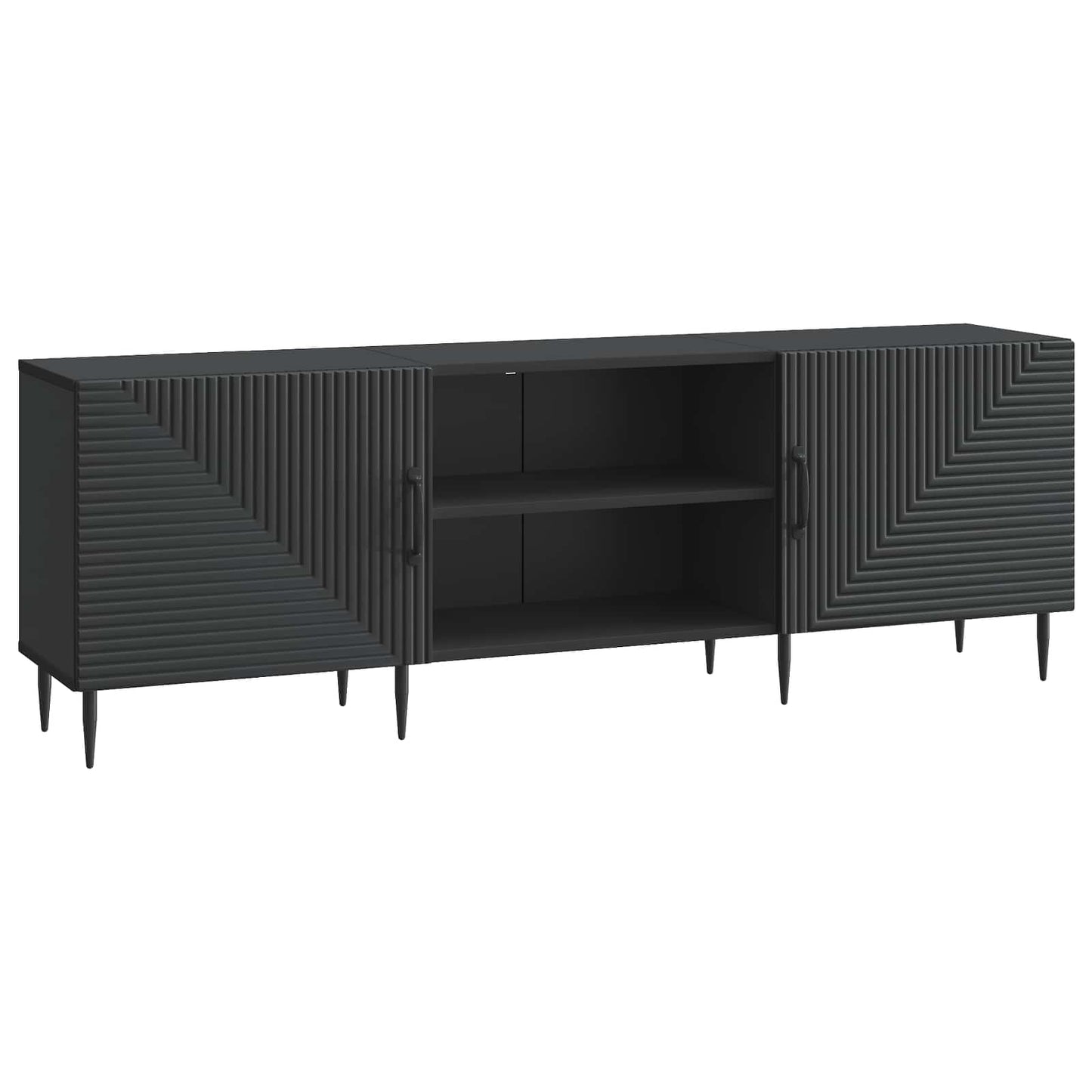 Mobile TV Nero 150 x 31 x 50 cm Legno ingegnerizzato | homemem39